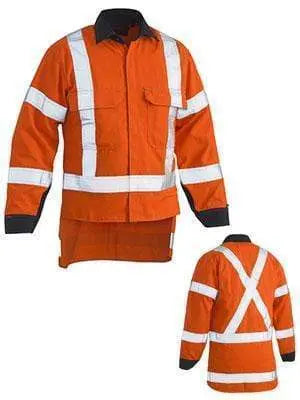 Bisley Workwear Tencate Tecasafe Plus 700 X Taped Hi Vis Ttmc-w Fr Vented Shirt BS8349XT Metro Workwear.